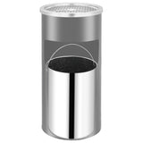 NNEVL Wall Ashtray Dustbin Steel 26 L Black