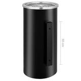 NNEVL Wall Ashtray Dustbin Steel 26 L Black