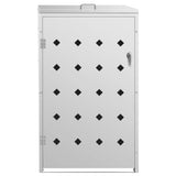 NNEVL Single Wheelie Bin Shed 240 L Stainless Steel