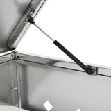 NNEVL Single Wheelie Bin Shed 240 L Stainless Steel