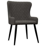 NNEVL Dining Chairs 2 pcs Grey Velvet