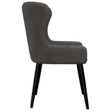 NNEVL Dining Chairs 2 pcs Grey Velvet