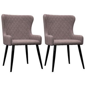 NNEVL Dining Chairs 2 pcs Pink Velvet