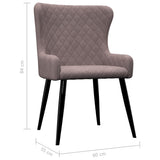 NNEVL Dining Chairs 2 pcs Pink Velvet