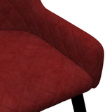 NNEVL Dining Chairs 2 pcs Red Velvet