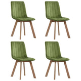 NNEVL Dining Chairs 4 pcs Green Velvet