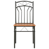NNEVL Dining Chairs 6 pcs Brown MDF