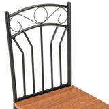 NNEVL Dining Chairs 4 pcs Brown MDF