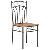 NNEVL Dining Chairs 2 pcs Brown MDF