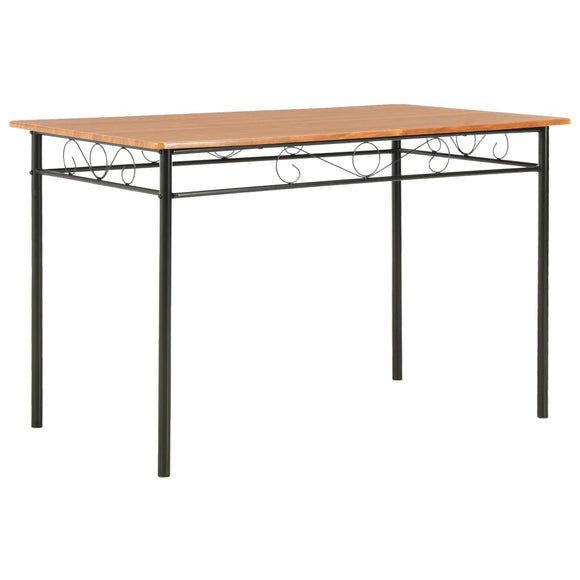 NNEVL Dining Table Brown 120x70x75 cm MDF