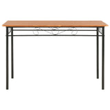 NNEVL Dining Table Brown 120x70x75 cm MDF