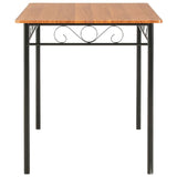 NNEVL Dining Table Brown 120x70x75 cm MDF