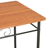 NNEVL Dining Table Brown 120x70x75 cm MDF