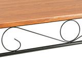 NNEVL Dining Table Brown 120x70x75 cm MDF