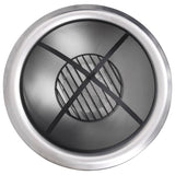 NNEVL Outdoor Fire Pit with Grill Stainless Steel 76 cm