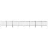 NNEVL Garden Fence with Spear Top Steel 13.6 m Black