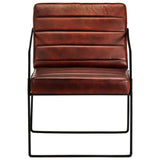 NNEVL Armchair Dark Brown Real Leather