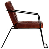 NNEVL Armchair Dark Brown Real Leather