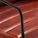 NNEVL Armchair Dark Brown Real Leather