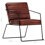 NNEVL Armchair Dark Brown Real Leather