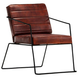 NNEVL Armchair Dark Brown Real Leather