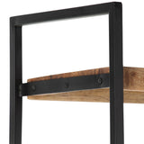 NNEVL 4-Tier Bookcase 80x30x180 cm Rough Mango Wood