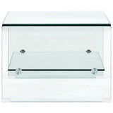 NNEVL Coffee Table Clear 50x45x33 cm Tempered Glass