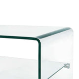 NNEVL Coffee Table Clear 50x45x33 cm Tempered Glass