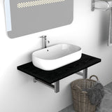 NNEVL Bathroom Furniture Black 60x40x16.3 cm