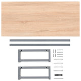 NNEVL Bathroom Furniture Oak 90x40x16.3 cm