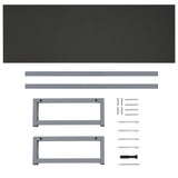 NNEVL Bathroom Furniture Grey 120x40x16.3 cm