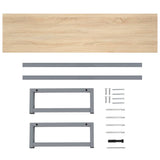NNEVL Bathroom Furniture Oak 160x40x16.3 cm