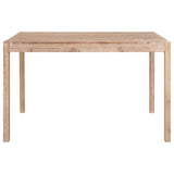 NNEVL 7 Piece Dining Set Solid Wood Acacia