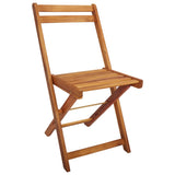 NNEVL Balcony Planter Table with 2 Bistro Chairs Solid Acacia Wood