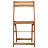 NNEVL Balcony Planter Table with 2 Bistro Chairs Solid Acacia Wood