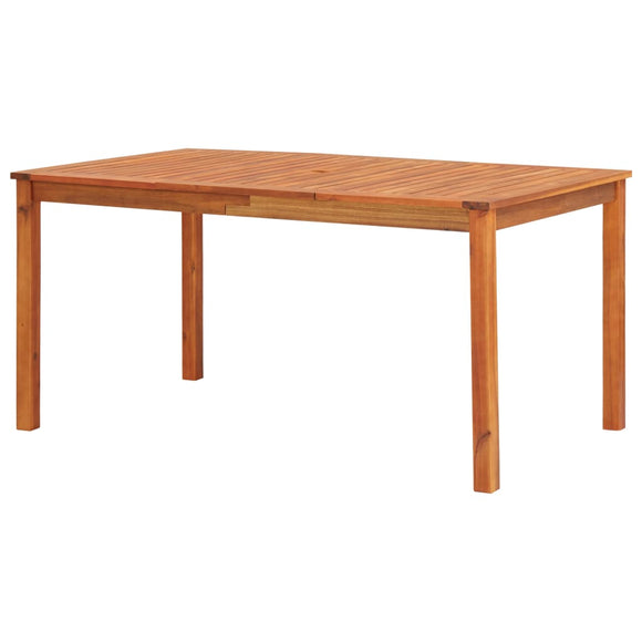 NNEVL Garden Table 150x90x74 cm Solid Acacia Wood