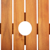 NNEVL Garden Table 150x90x74 cm Solid Acacia Wood