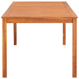 NNEVL Garden Table 215x90x74 cm Solid Acacia Wood