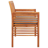 NNEVL 3-Seater Garden Bench with Cushion 150 cm Solid Acacia Wood