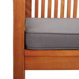 NNEVL 3-Seater Garden Bench with Cushion 150 cm Solid Acacia Wood
