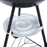 NNEVL Portable XXL Charcoal Kettle BBQ Grill with Wheels 44 cm