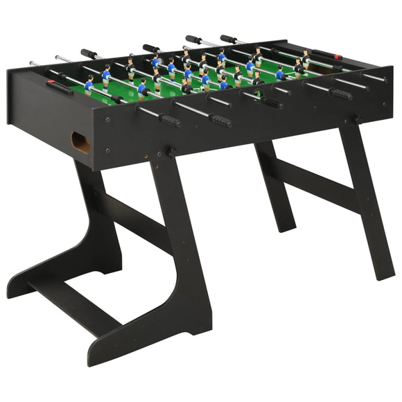 NNEVL Folding Football Table 121x61x80 cm Black