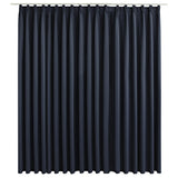 NNEVL Blackout Curtain with Hooks Anthracite 290x245 cm