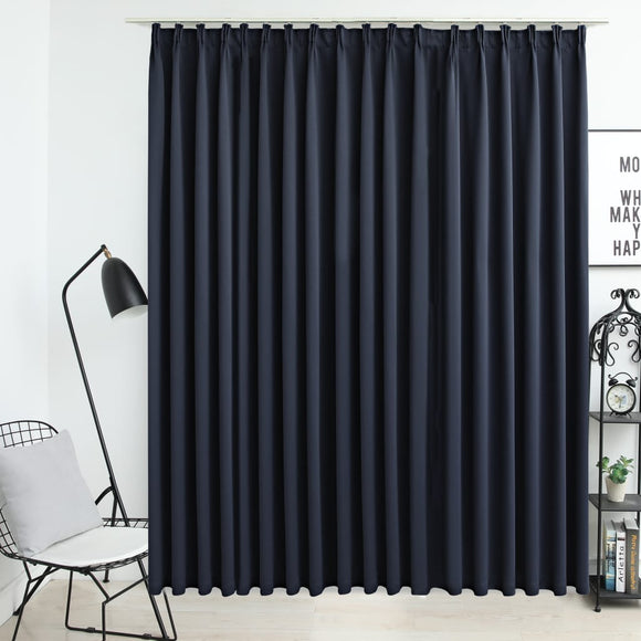 NNEVL Blackout Curtain with Hooks Anthracite 290x245 cm