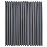 NNEVL Blackout Curtain with Hooks Grey 290x245 cm
