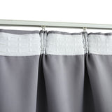NNEVL Blackout Curtain with Hooks Grey 290x245 cm