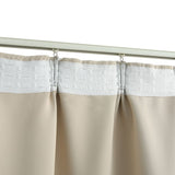 NNEVL Blackout Curtain with Hooks Beige 290x245 cm