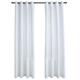 NNEVL Blackout Curtains with Metal Rings 2 pcs Off White 140x225 cm