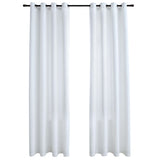 NNEVL Blackout Curtains with Metal Rings 2 pcs Off White 140x245 cm