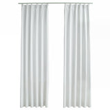 NNEVL Blackout Curtains with Hooks 2 pcs Off White 140x225 cm